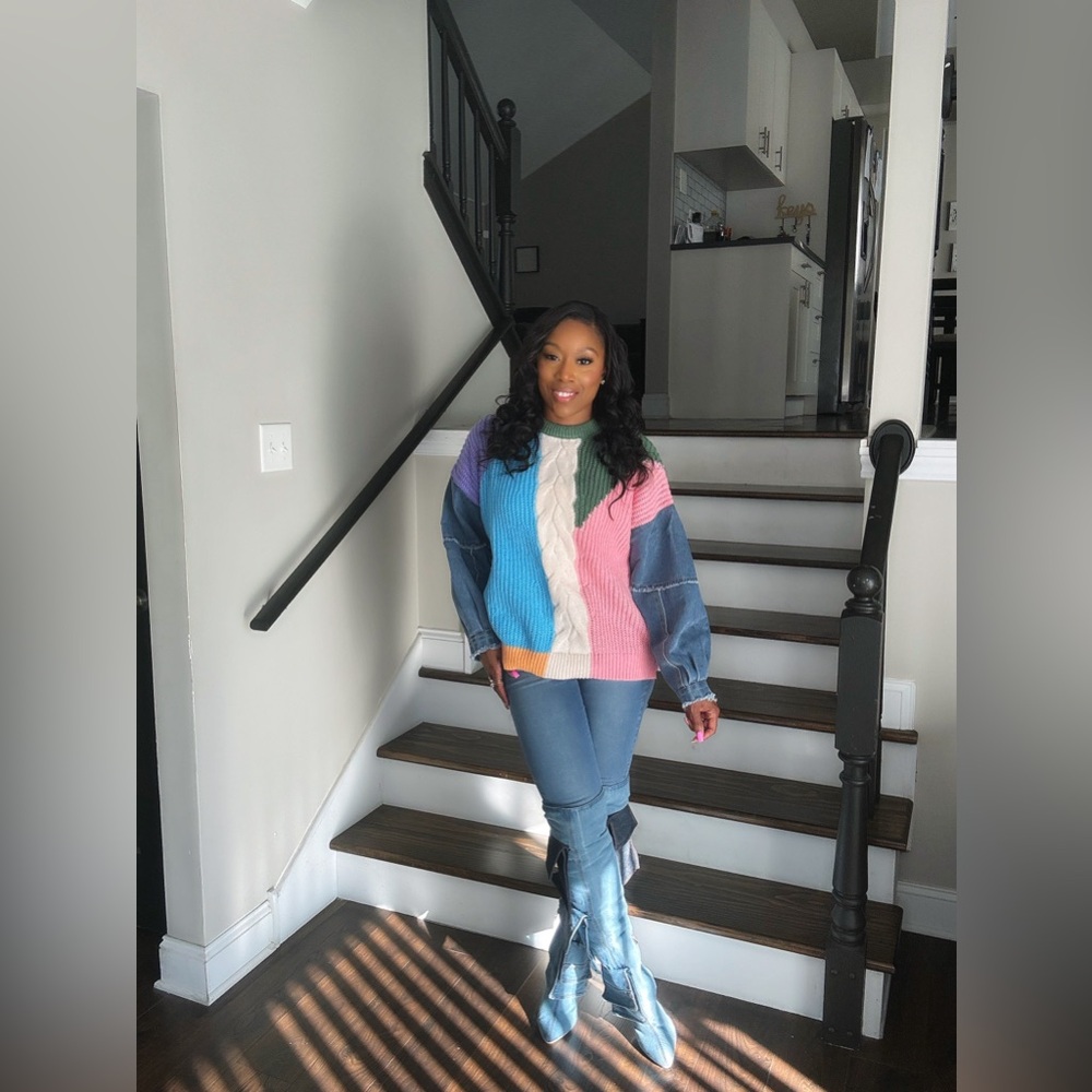 Color block sweater - Picture 4 of 5